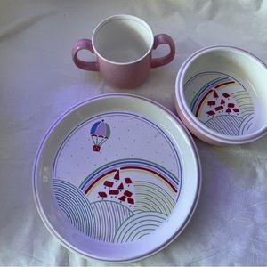 Mikasa Child/Toddler Plate Set New Without Box